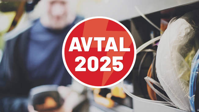 Logotyp för avtalsrörelsen 2025 inom Elektrikerna